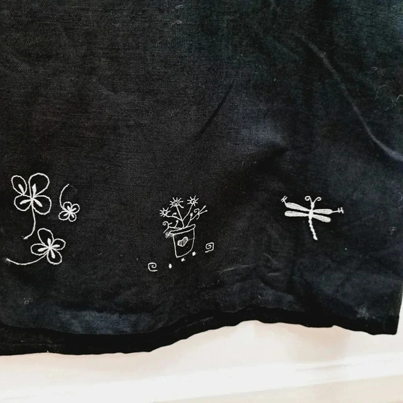 Uniform John Paul Richard Sandwashed Linen Dress Long Maxi Black Sleeveless Size - Picture 5 of 14